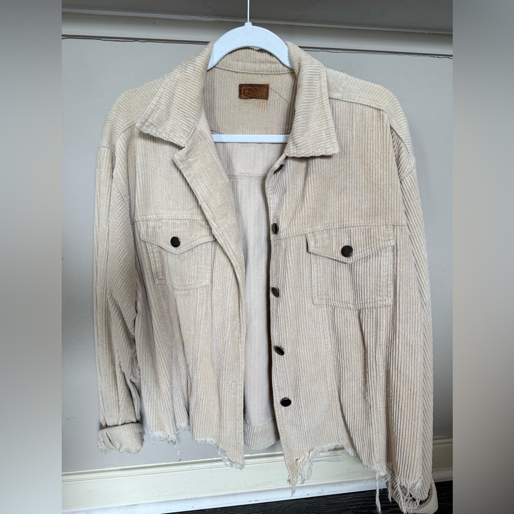 Beige Corduroy Jacket
